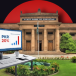 SBP Governor and banking data visuals representing the State Bank of Pakistan’s $1 billion monthly interventions to stabilize the Rupee.