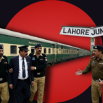 Alt Text: Pakistan Railways ticket examiner Irshad involved in a physical altercation with a woman passenger on the Pakistan Express.