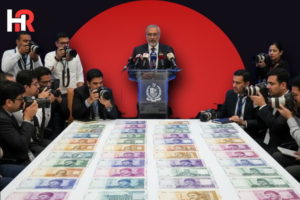 SBP Governor Jameel Ahmad announcing the printing of new-design currency notes for multiple denominations in Pakistan.