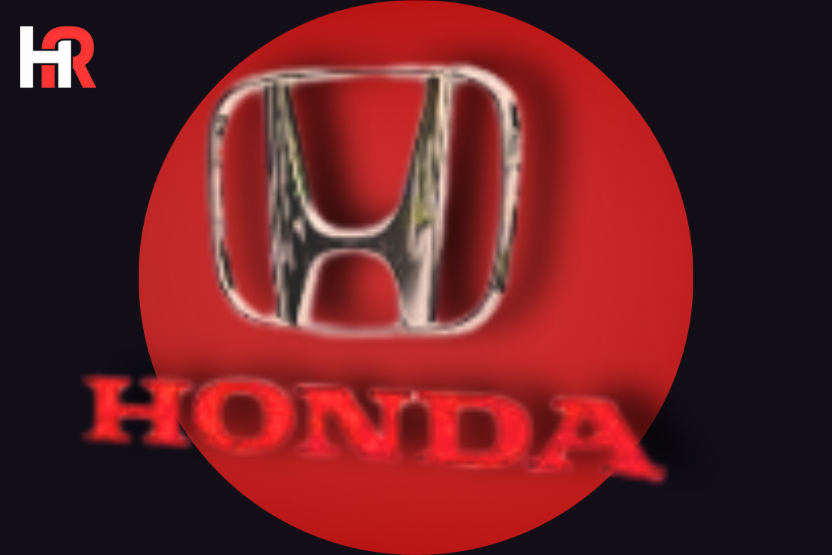 Atlas Honda motorcycle production line and financial growth chart showing PKR 15.25 billion profit.