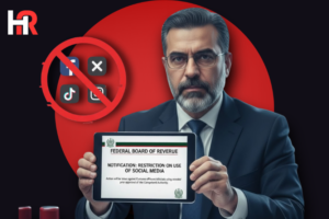 FBR notification regarding restrictions on social media use by Customs officials in Pakistan.