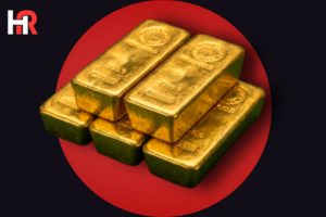 24-karat gold bars and silver coins with a downward trend graph representing the price crash on January 30, 2026.