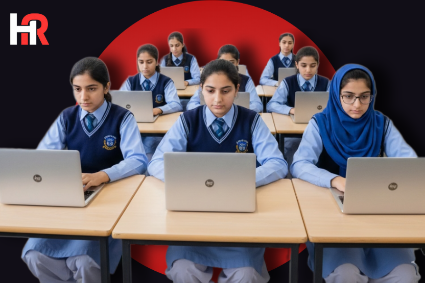 Students receiving Google Chromebooks and Laptops under Prime Minister Youth Programme and CM Punjab Scheme 2026.