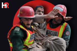 Emergency response at Government Nursing School Abbottabad after 17 students fainted due to a gas leak on January 30, 2026.