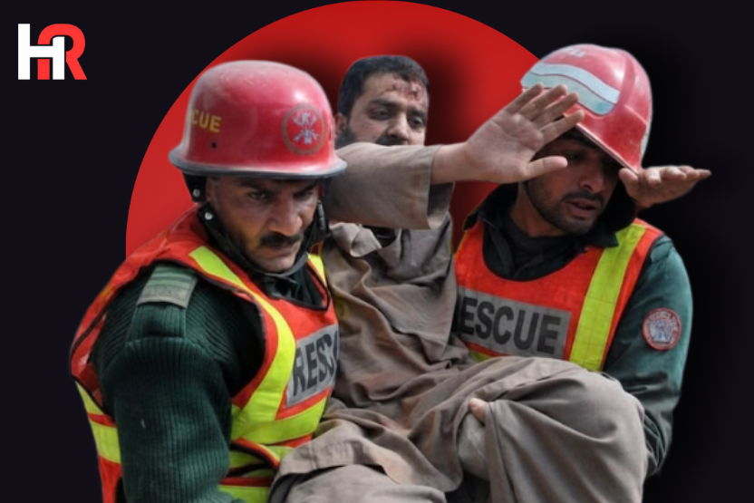 Emergency response at Government Nursing School Abbottabad after 17 students fainted due to a gas leak on January 30, 2026.