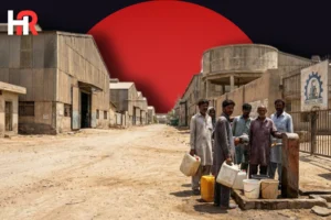 Muhammad Ikram Rajput, President KATI, addressing a press conference on Karachi's water and industrial crisis 2026.