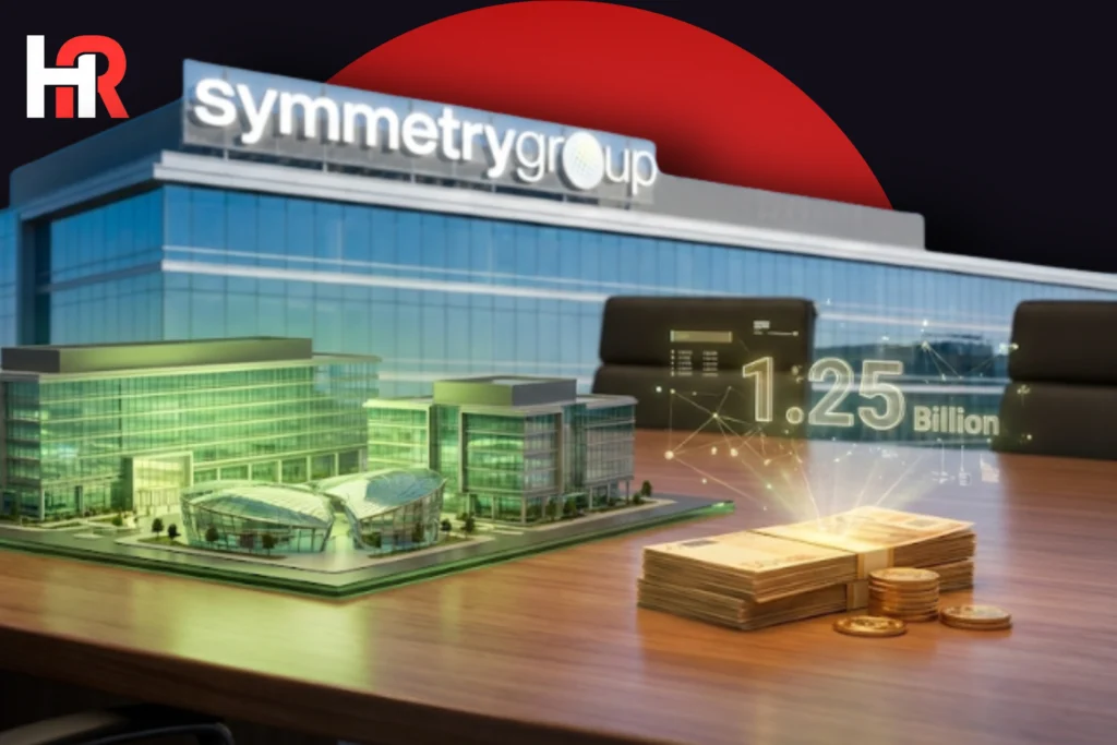 CEO Sarocsh Ahmed announcing Symmetry Group's Rs 1.25 billion global investment plan.