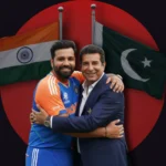 Rohit Sharma Wasim Akram hug Colombo