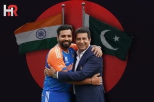 Rohit Sharma Wasim Akram hug Colombo