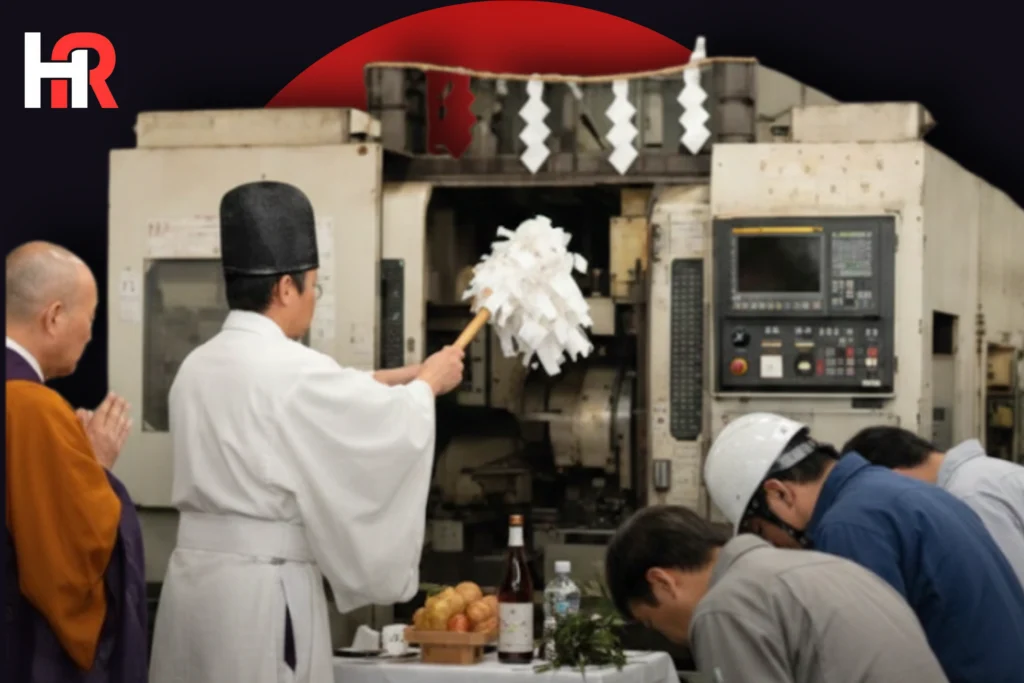 Japanese ceremony for retired machines