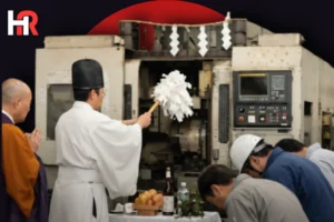 Japanese ceremony for retired machines
