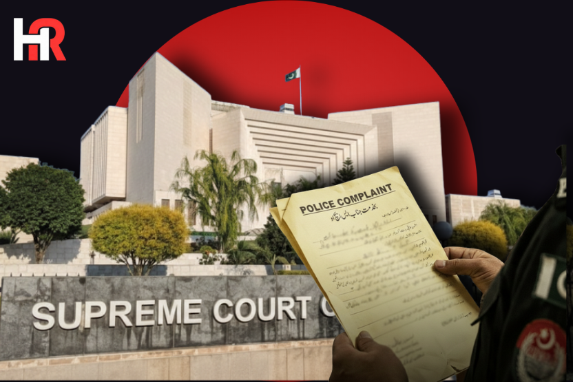 Justice Salahuddin Panhwar of the Supreme Court of Pakistan delivering a landmark judgment on police reforms.