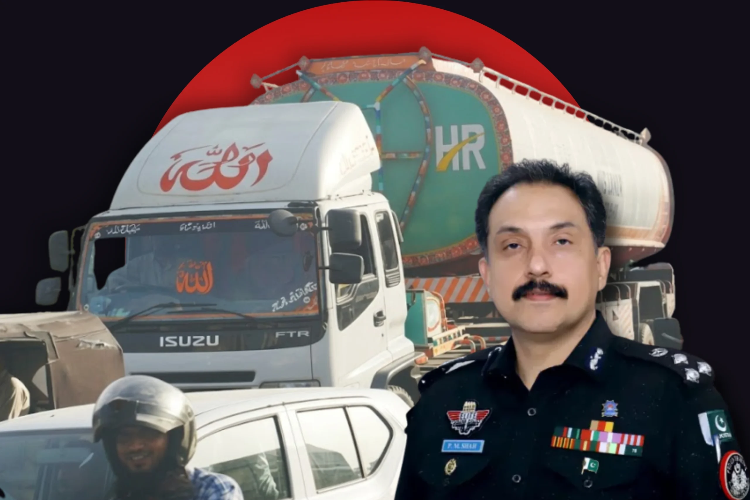 Traffic deaths heavy vehicles halved Karachi DIG Traffic