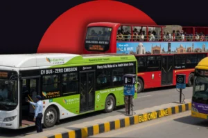 Karachi expands public transport EV buses double deckers