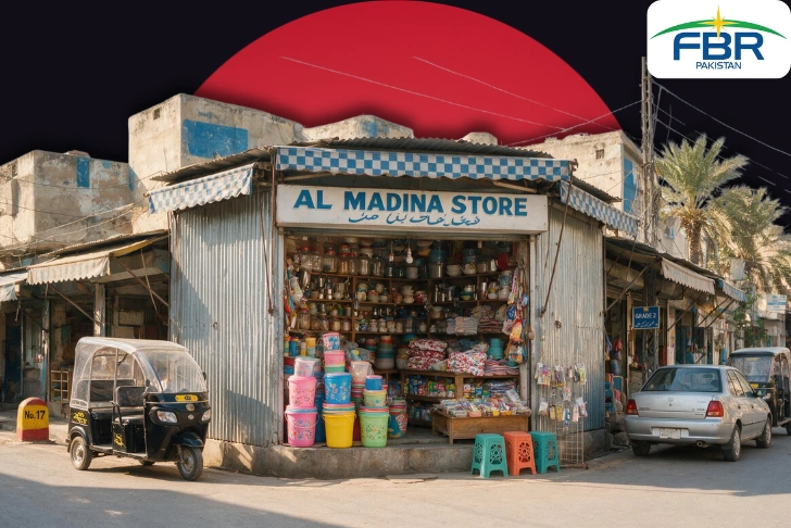 FBR Green Plate small shopkeepers tax procedure