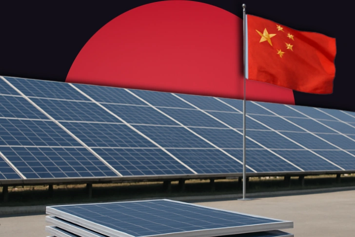 China solar exports fall July